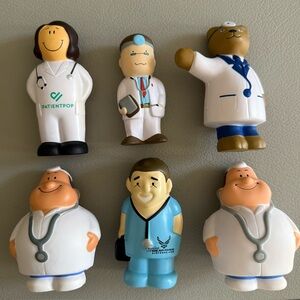 "The Healthcare Team" Squeeze Figures | 6 Stress relief, Novelty Figures | NEW